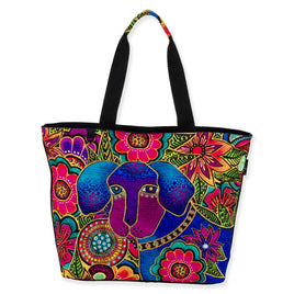 Laurel Burch Bags : Dog Astra Bleu Lg Tote