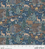 Lakeside Days : Scenic Allover Blue 5732-N