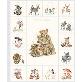Together : Soft Grey Lion Panel (36