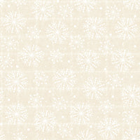 Maywood Holly Jolly Flannel : Snowflakes Cream