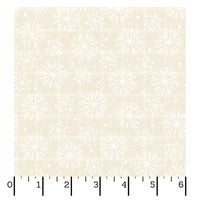 Maywood Holly Jolly Flannel : Snowflakes Cream