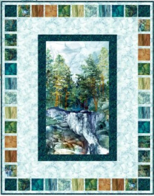 Cedarcrest Falls Landscape Gallery Quilt Kit