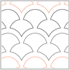 Quilting Service Pantograph : Obi (4" Vertical Repeat)