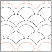 Quilting Service Pantograph : Obi (4" Vertical Repeat)