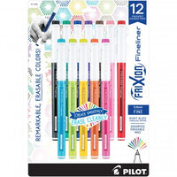Frixion Erasable Marker Pens Fine Point Assortment (12 Pens)