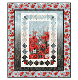 Poppy Meadow : Duskwild 66"x78" Quilt Kit