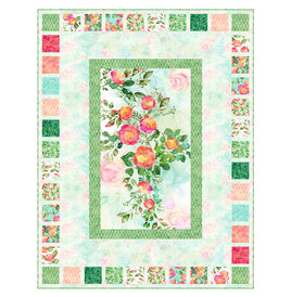 Veranda : Rose Gallery 56"x73" Quilt Kit