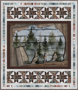Out Of The Woodwork : Framed In Quilt Kit 58"x67"