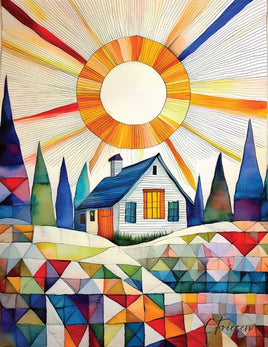 Quilted Cabins : Front Yard