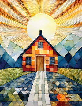 Quilted Cabins : Rising Sun