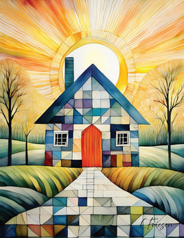 Quilted Cabins : Rustic Door