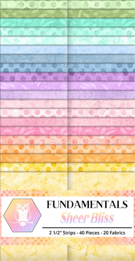 Sheer Bliss 2.5in Strips Fundamentals 40pcs