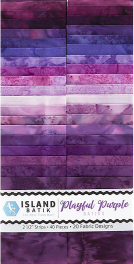 Island Batiks 2.5 Strips Purple