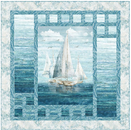 Smooth Sailing : Lets Set Sail Quilt Kit 65 x65