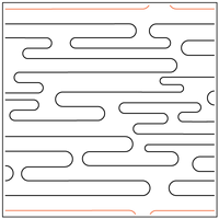Quilting Service Pantograph : Soft Ripples (10" Vertical Repeat)