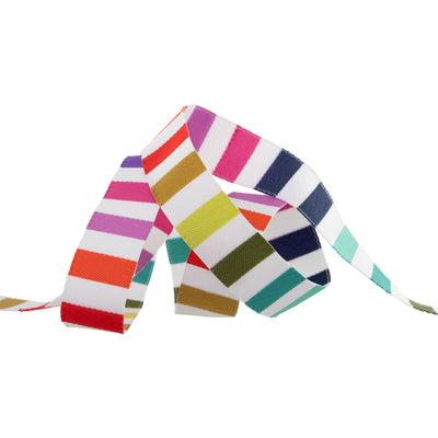 Tabby Road Ribbons : Rainbow Stripe 5/8