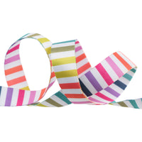 Tabby Road Ribbons : Disco Rainbow 1" Webbing