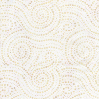 TT Tonga Batiks : Dotted Spirals Cream