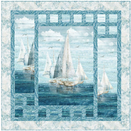 Smooth Sailing : Lets Set Sail Quilt Kit 65 x65