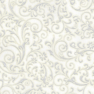 Ornament Grove  : Swirls Lt Gray/Gold