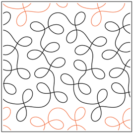 Quilting Service Pantograph : Figurate (10" Vertical Repeat)