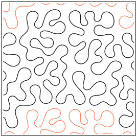 Quilting Service Pantograph : Interlocking Meander (9")