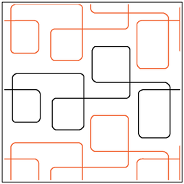 Quilting Service Pantograph : Mach1  (5.25" Vertical Repeat)