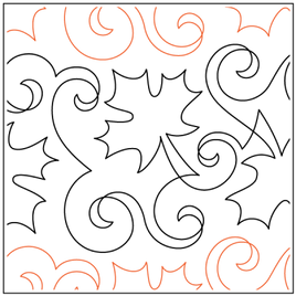 Quilting Service Pantograph : Maple Syrup (8.5" Vertical Repeat)