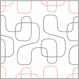 Quilting Service Pantograph : Modernish (7.5" Vertical Repeat)