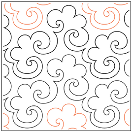 Quilting Service Pantograph : Popcorn (7" Vertical Repeat)