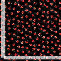 Timeless Treasures : Poppy Passion Tossed Black