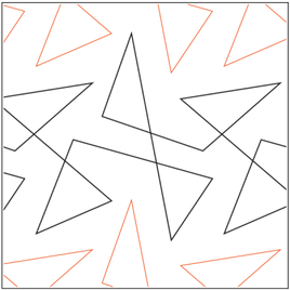 Quilting Service Pantograph : Triangle Tangle