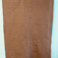 Brown Batik FMQ Sampler