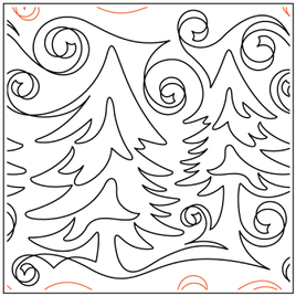 Quilting Service Pantograph : Wind In The Pines (10.25)