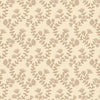 Ashton  : Wavy Floral Stripe Ivory 1676-41