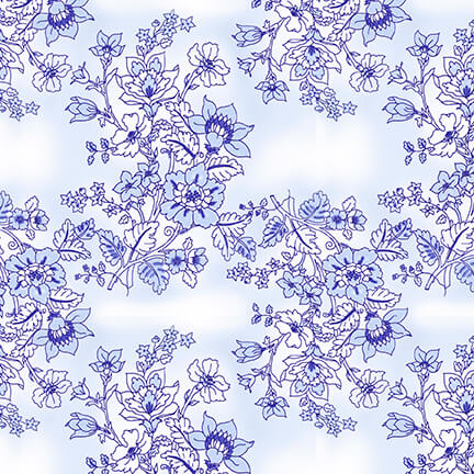 Blue Jubilee : Floral Toile 1723-70