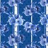 Blue Jubilee : Floral Stripe 1724-77