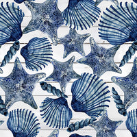 Seaside Serenity : 2011-75 Shells Med Blue