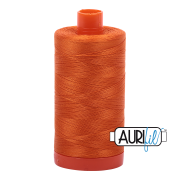 Aurifil 50wt Cotton Mako 2150 Pumpkin - 1300m large spool