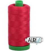 Aurifil 40wt Cotton Mako 2250 Red - 1000m large spool