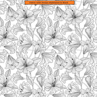 Northcott Simply Neutral White on White Flowers 93912