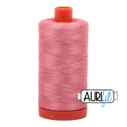 Aurifil 50wt Cotton Mako 2435 Peachy Pink - 1300m large spool