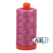 Aurifil 50wt Cotton Mako 2452 Dusty Rose - 1300m large spool