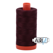 Aurifil 50wt Cotton Mako 2468 Dark Wine - 1300m large spool