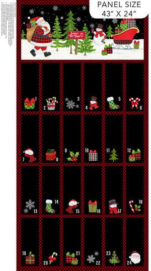 Santa's Tree Farm  : 24731-99 Calendar Panel