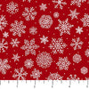 Santa's Tree Farm : 24736-24 Snowflake on Red