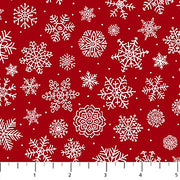 Santa's Tree Farm : 24736-24 Snowflake on Red
