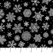 Santa's Tree Farm : 24736-99 Snowflake on Black
