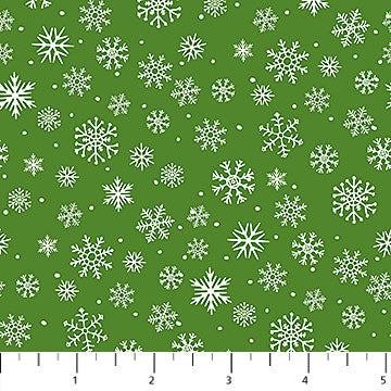 Santa's Tree Farm : 24737-74 Snowflake on Green