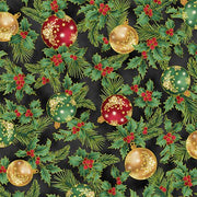 Hoffman Joyful Traditions  : Ornaments Black/Gold